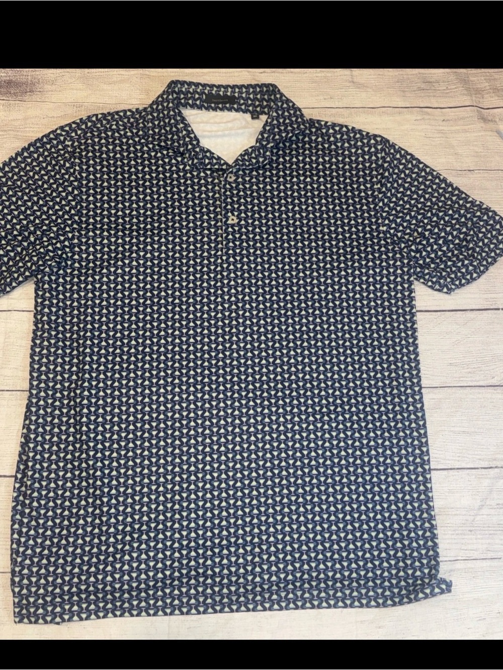 Turtleson Blue Martini Golf Polo Shirt M Grande Dunes Members Club